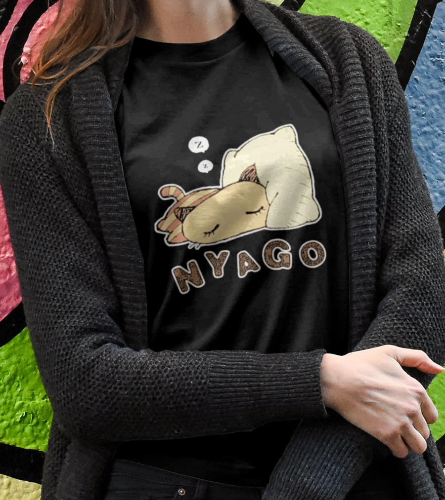Sanrio Nyago Sleeping Cat Zzz Pillow Shirt