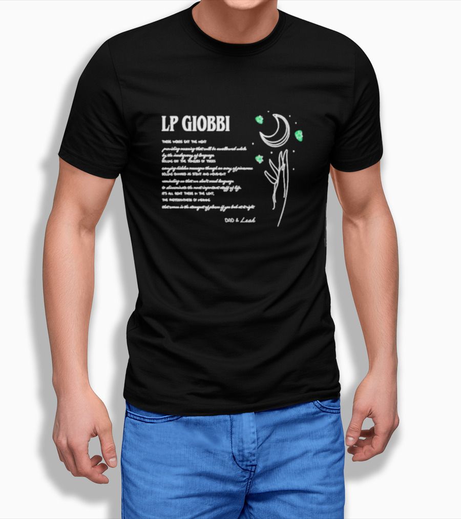 Lp Giobbi Dad And Leah Poem With Moon And Stars Shirt