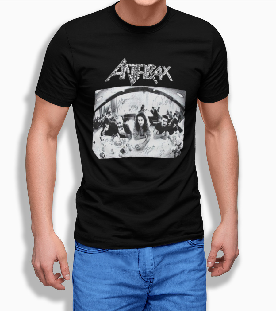 Anthrax Sound Of White Noise Rare Vintage Style Band Diner Scene Shirt