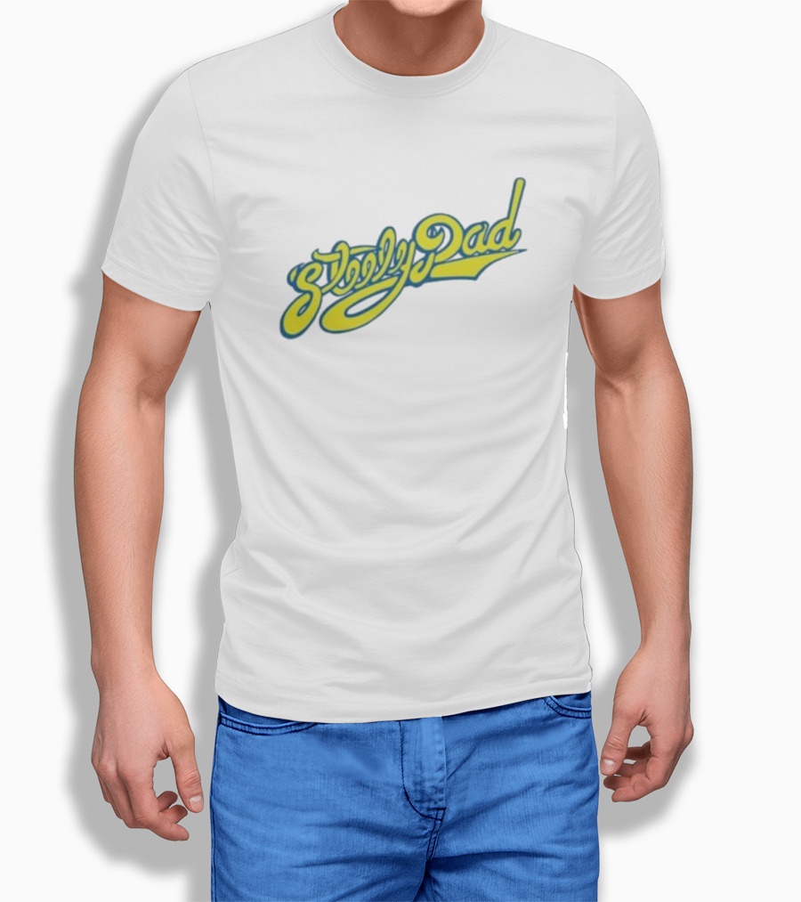 Sleepy Dad Retro Yellow Script Shirt