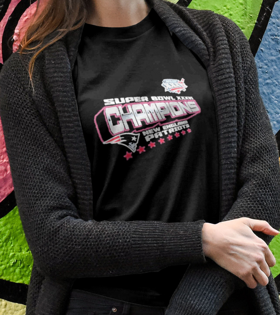 New England Patriots Super Bowl Xxxvi Champions Retro Hometown Shirt