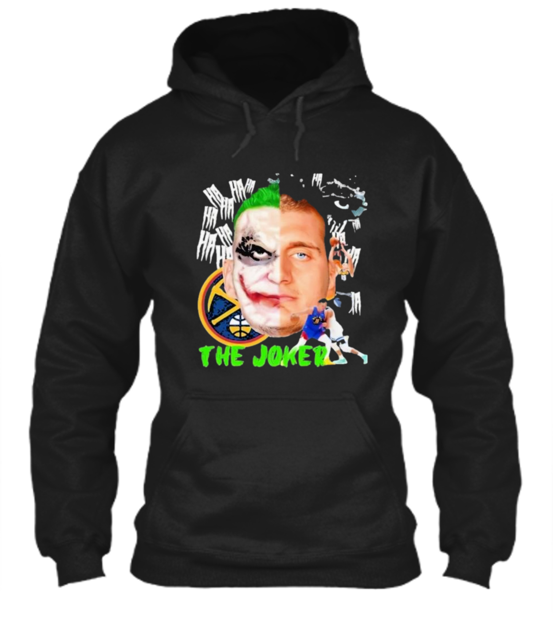 Nikola Jokic The Joker Face Featuring Denver Nuggets Basketball References Shirt