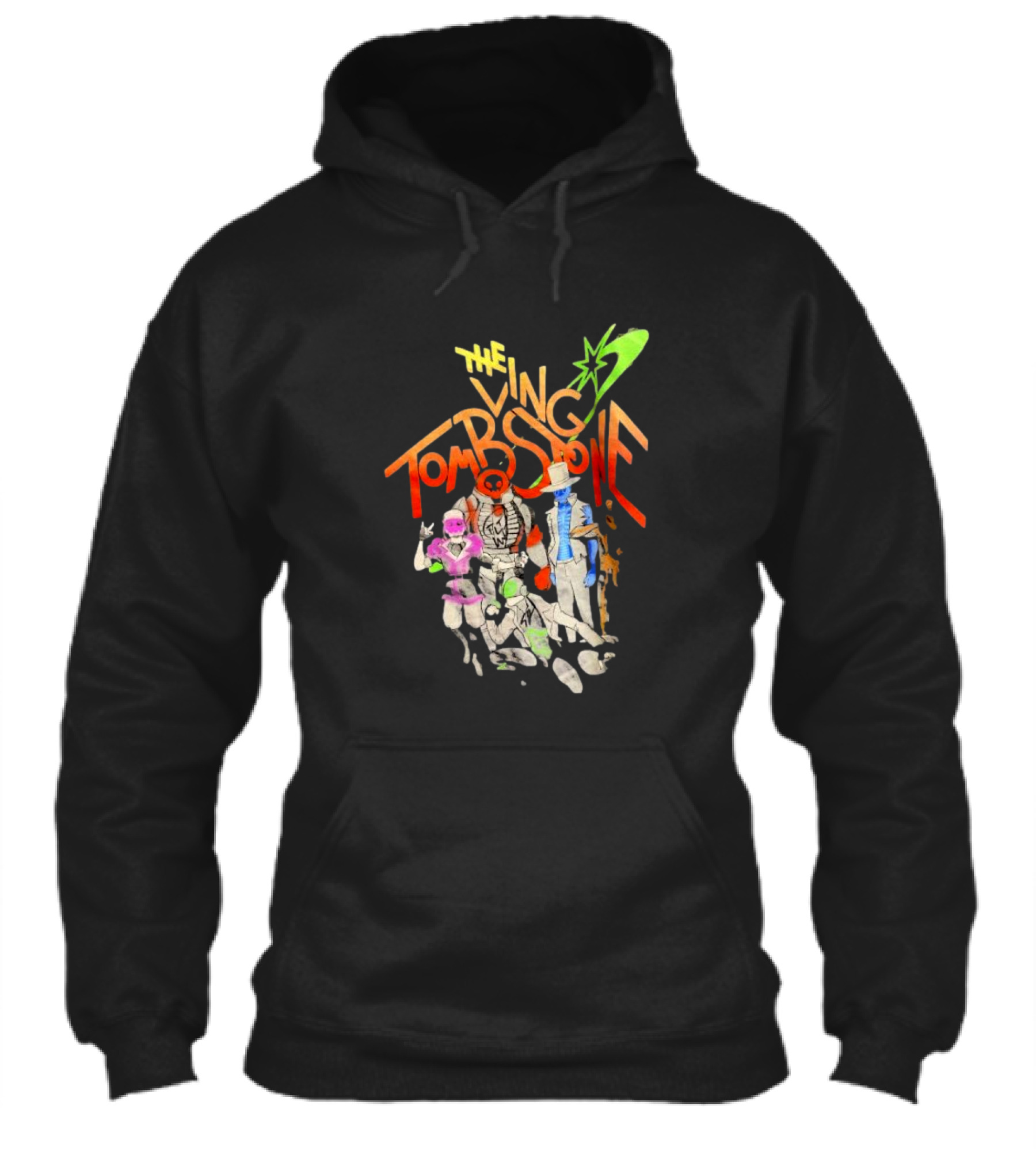 The Living Tombstone Characters And Logo With Colorful Shirt