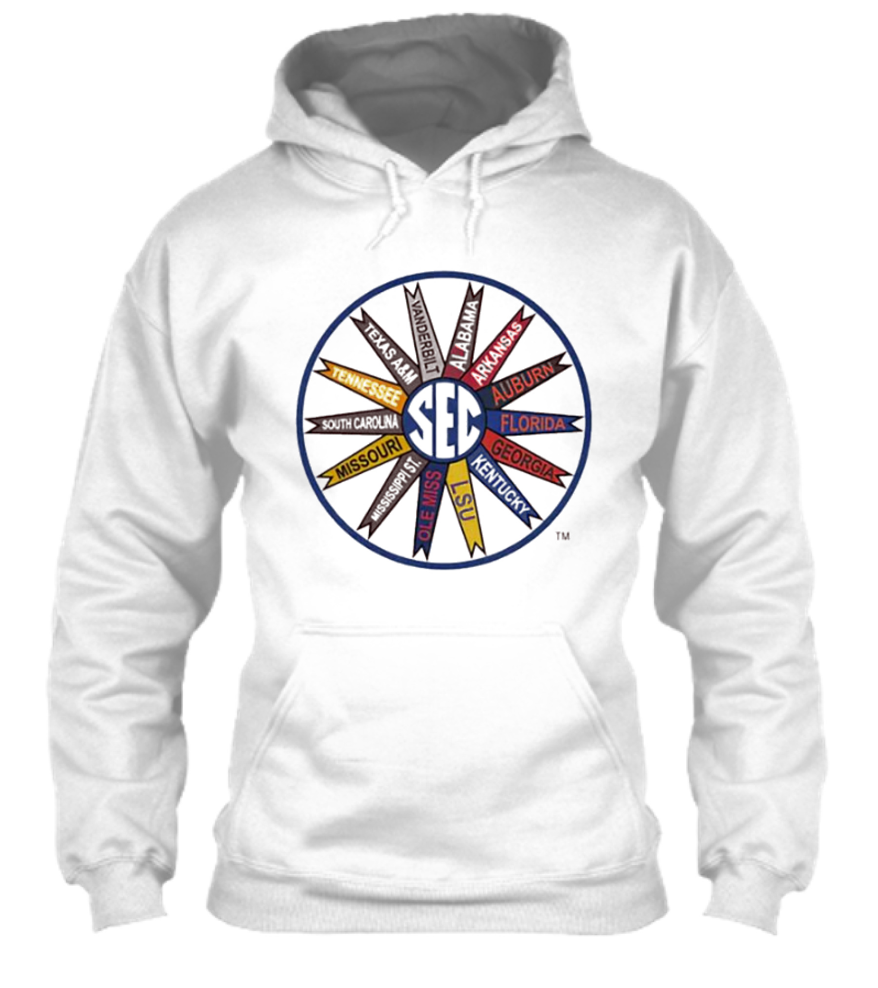 Southeastern Conference Sec Team Names Throwback Pinwheel Shirt