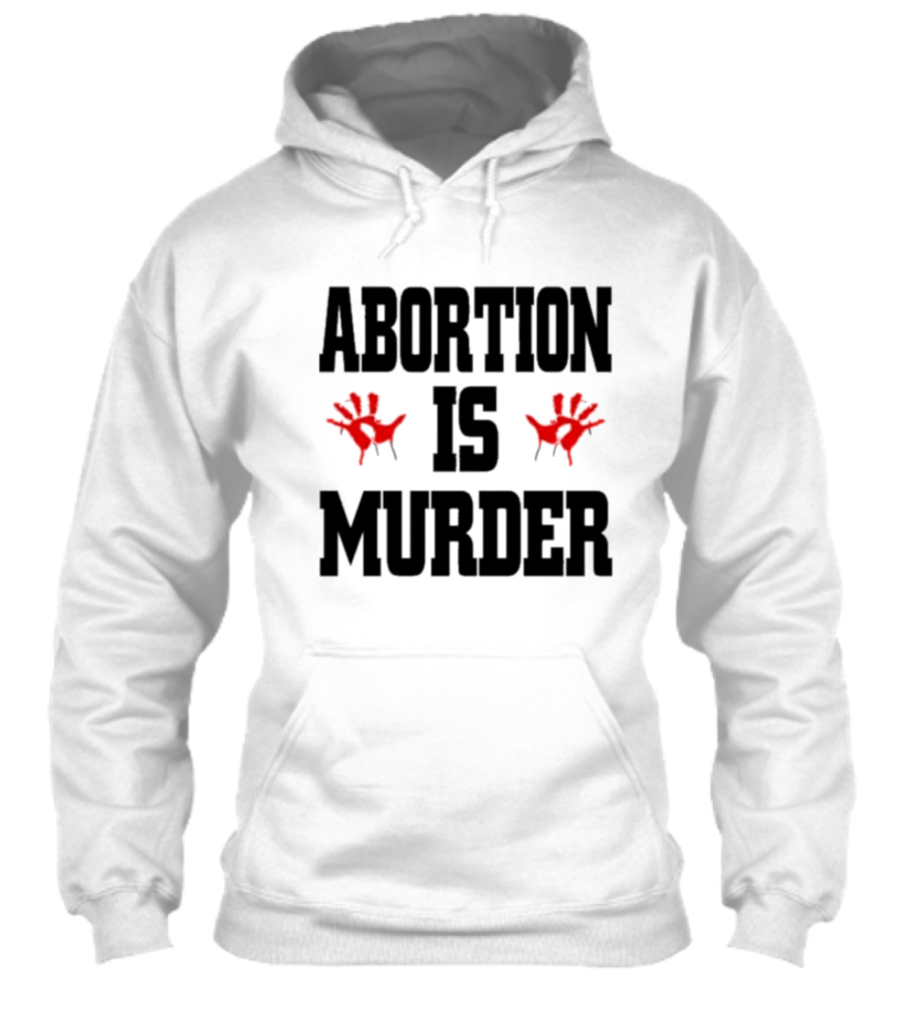 Abortions Are Murder Red Handprints Shirt