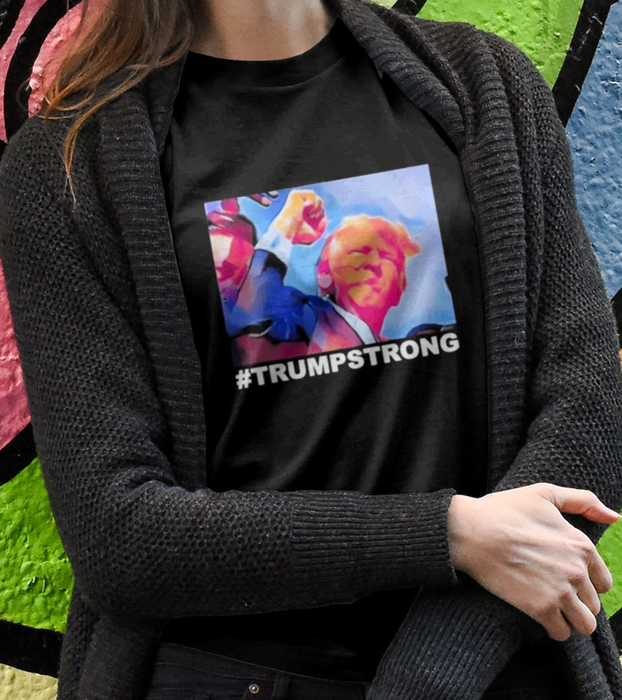 Seb Gorka Trumpstrong Bold Fist Uplifted In Vibrant Colors Shirt