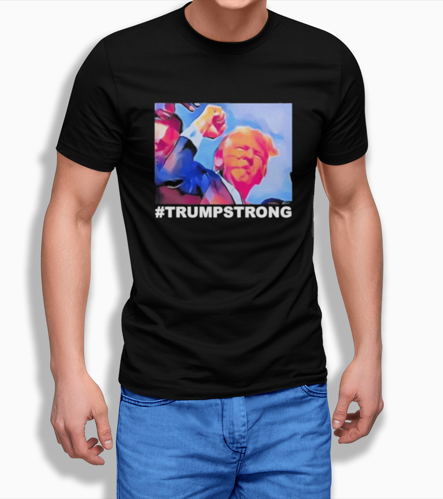 Seb Gorka Trumpstrong Bold Fist Uplifted In Vibrant Colors Shirt