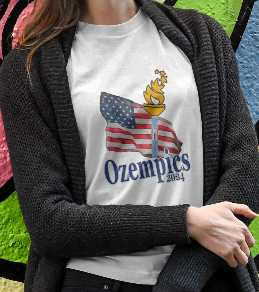 Ozempics 2024 American Flag Torch Shirt