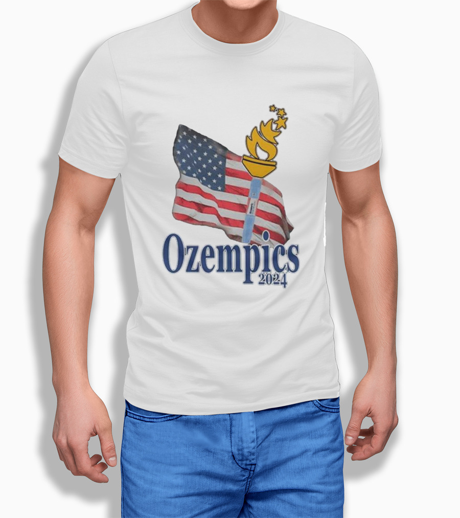 Ozempics 2024 American Flag Torch Shirt