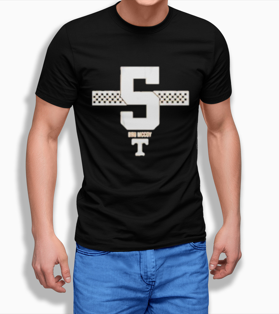 Tennessee Football Bru Mccoy Number 5 Racing Stripe T Shirt