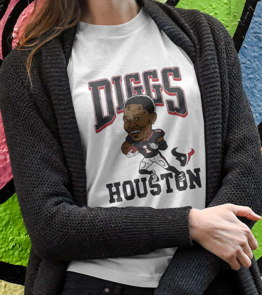Diggs Houston Texans Football Player Caricature Shirt