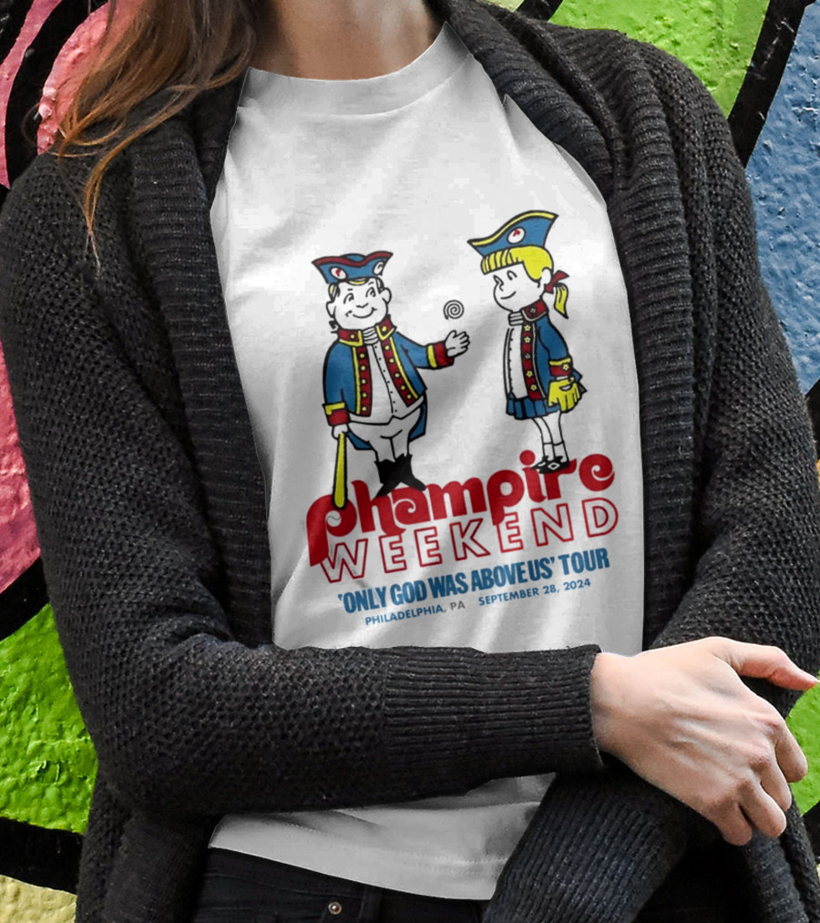 Phampire Weekend Only God Was Above Us Tour Philadelphia September 28 Shirt