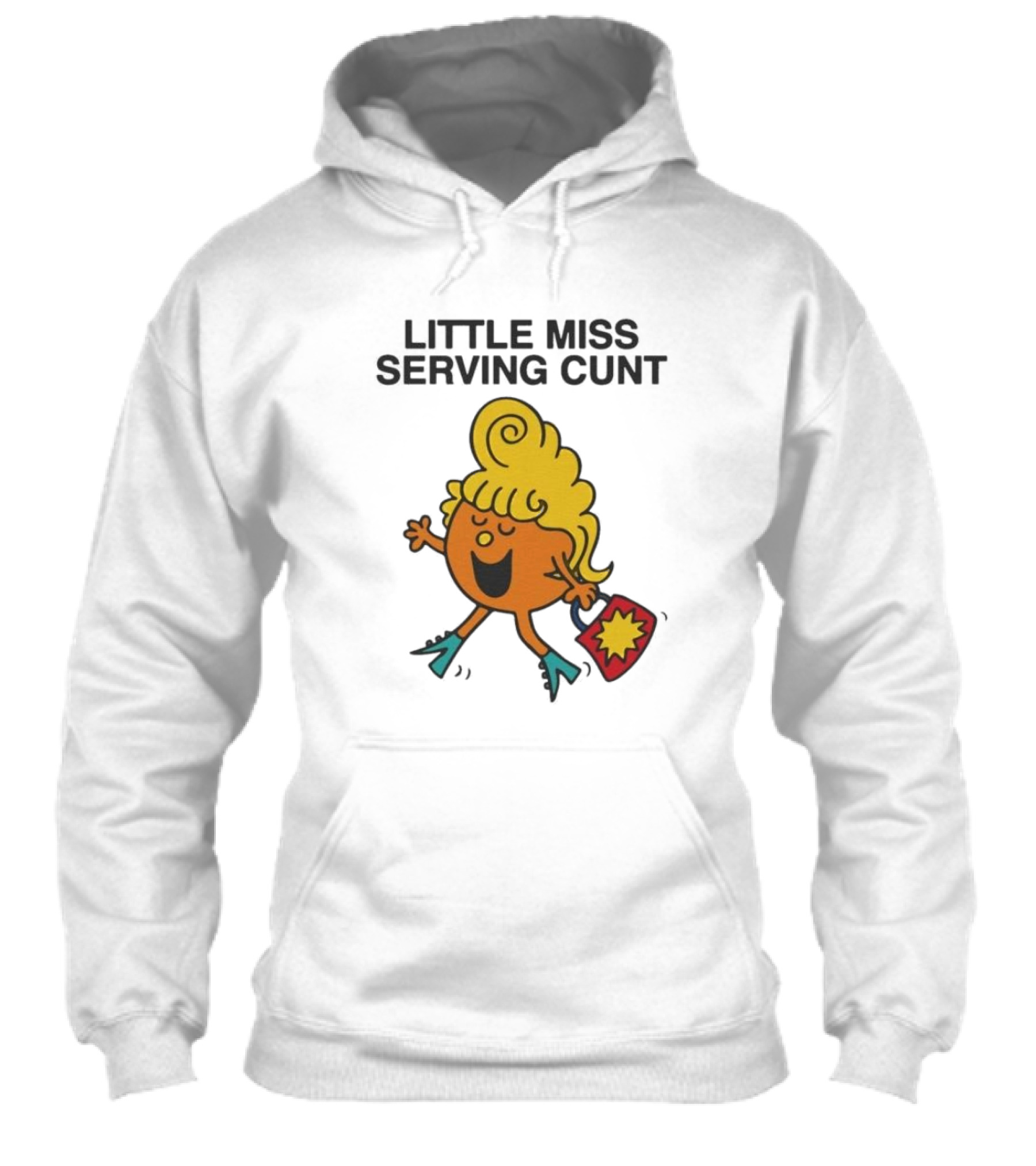 Little Miss Serving Cunt Retro Cartoon Character Shirt