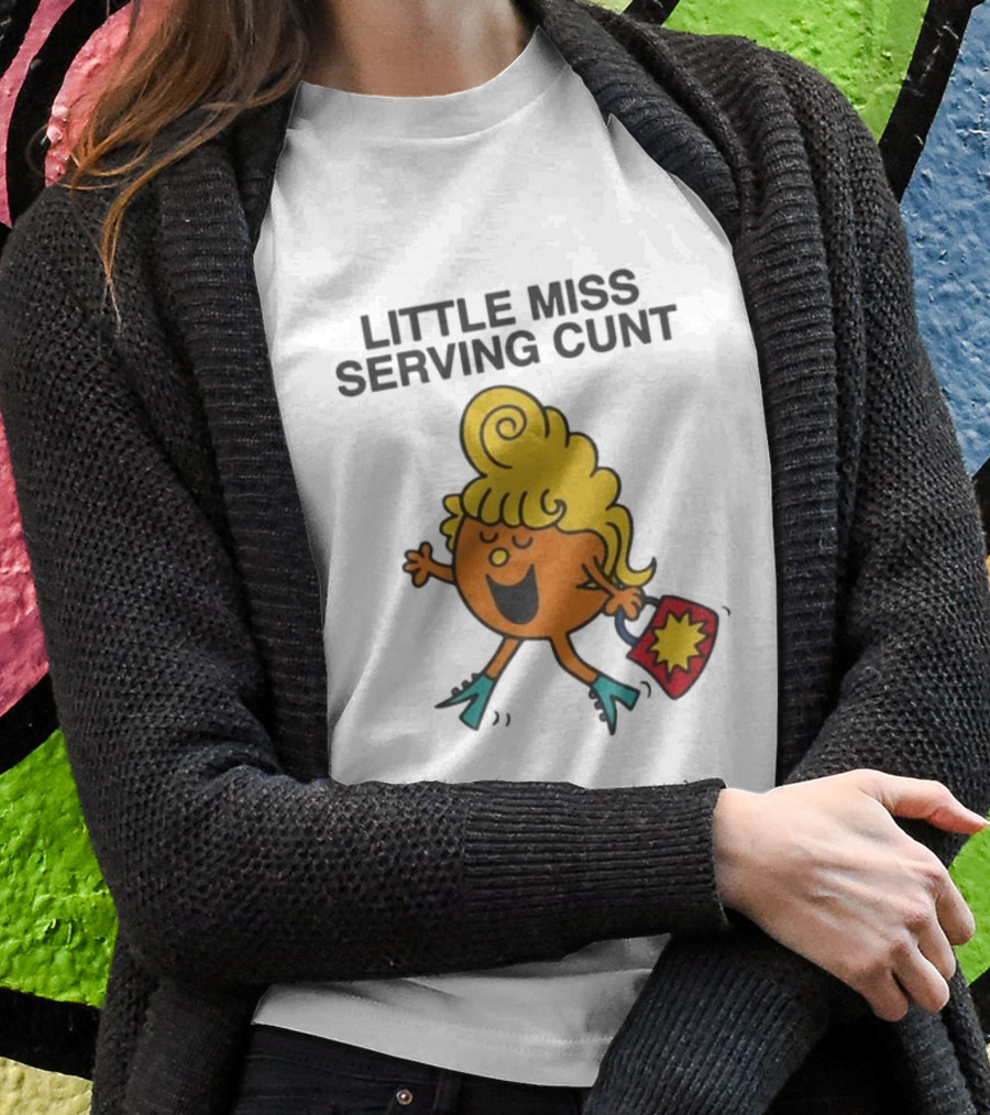 Little Miss Serving Cunt Retro Cartoon Character Shirt