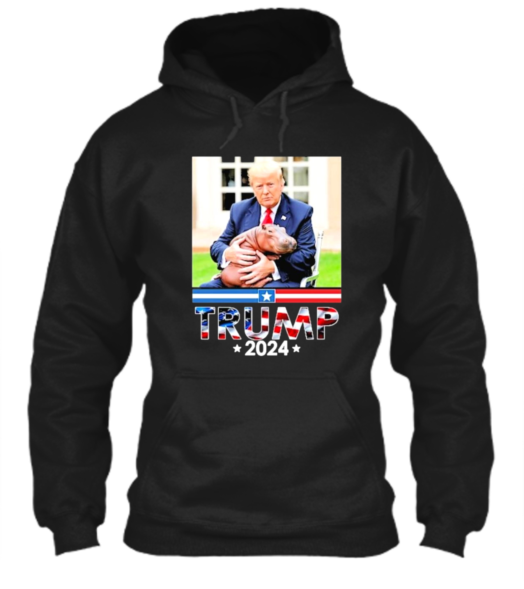 Trump 2024 Cute Baby Pygmy Hippo Moo Deng Pets Shirt