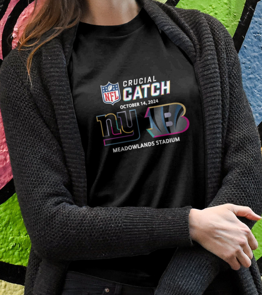 Nfl Crucial Catch New York Giants Vs Cincinnati Bengals Meadowlands Stadium October 14 Shirt