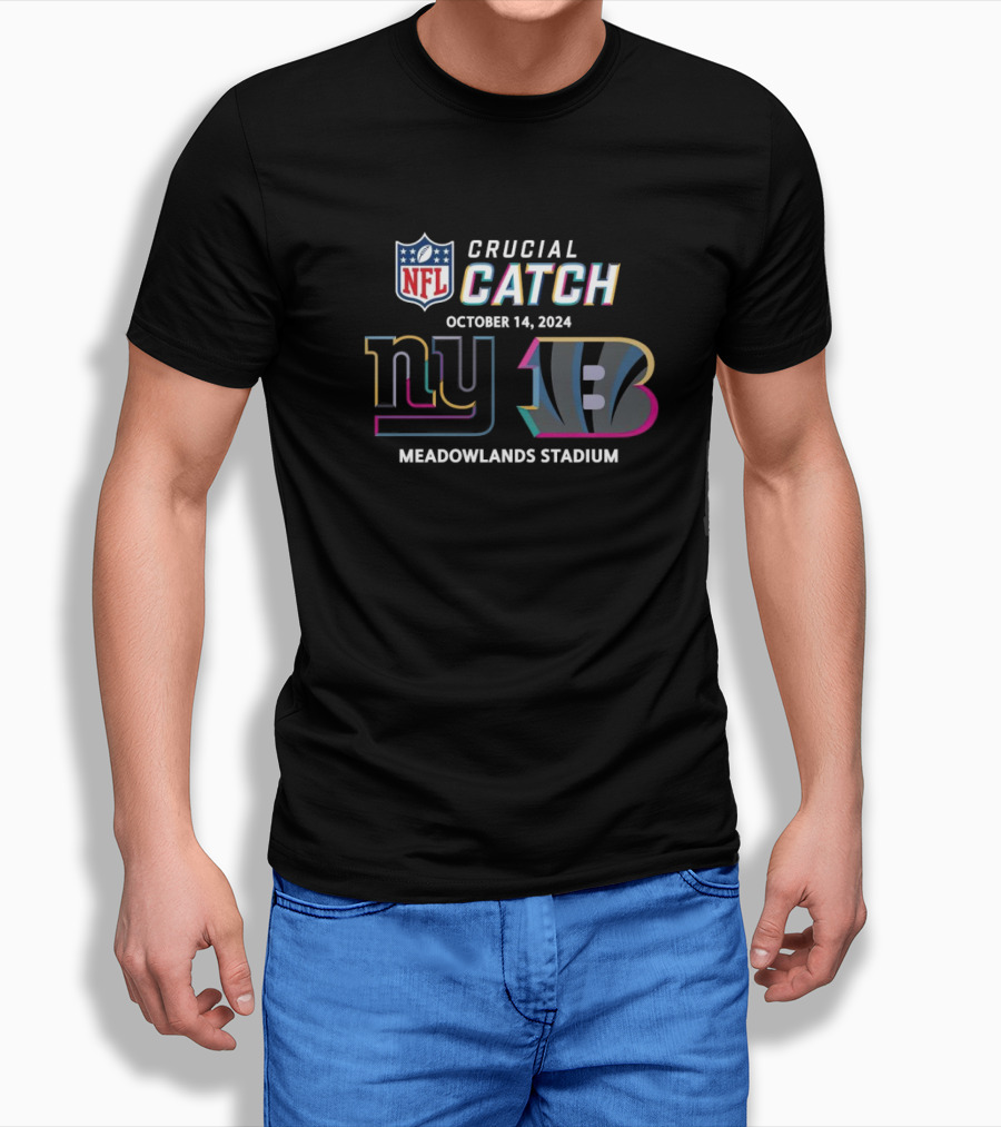 Nfl Crucial Catch New York Giants Vs Cincinnati Bengals Meadowlands Stadium October 14 Shirt