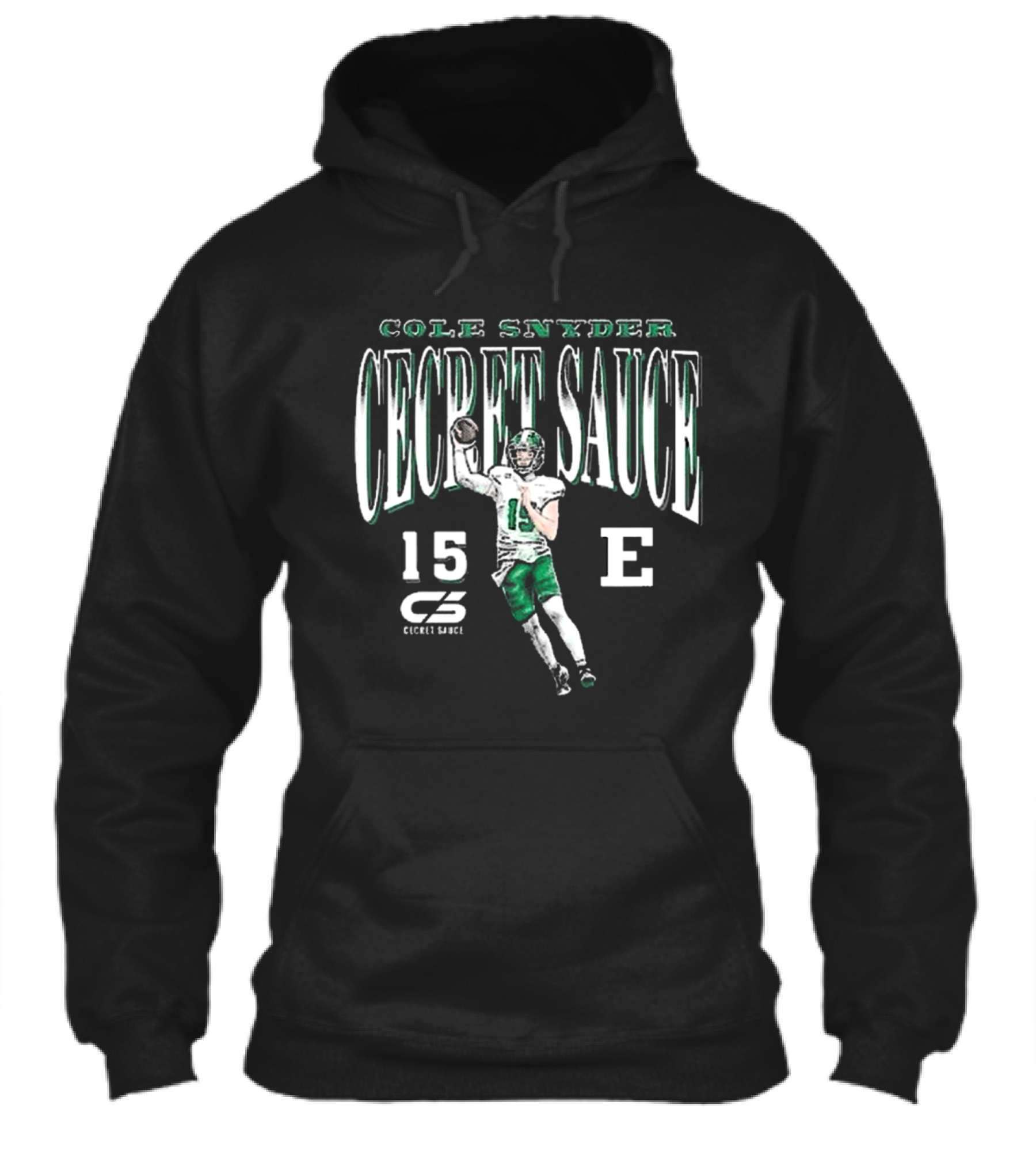 Cole Snyder Secret Sauce Number 15 Eastern Michigan Football Shirt