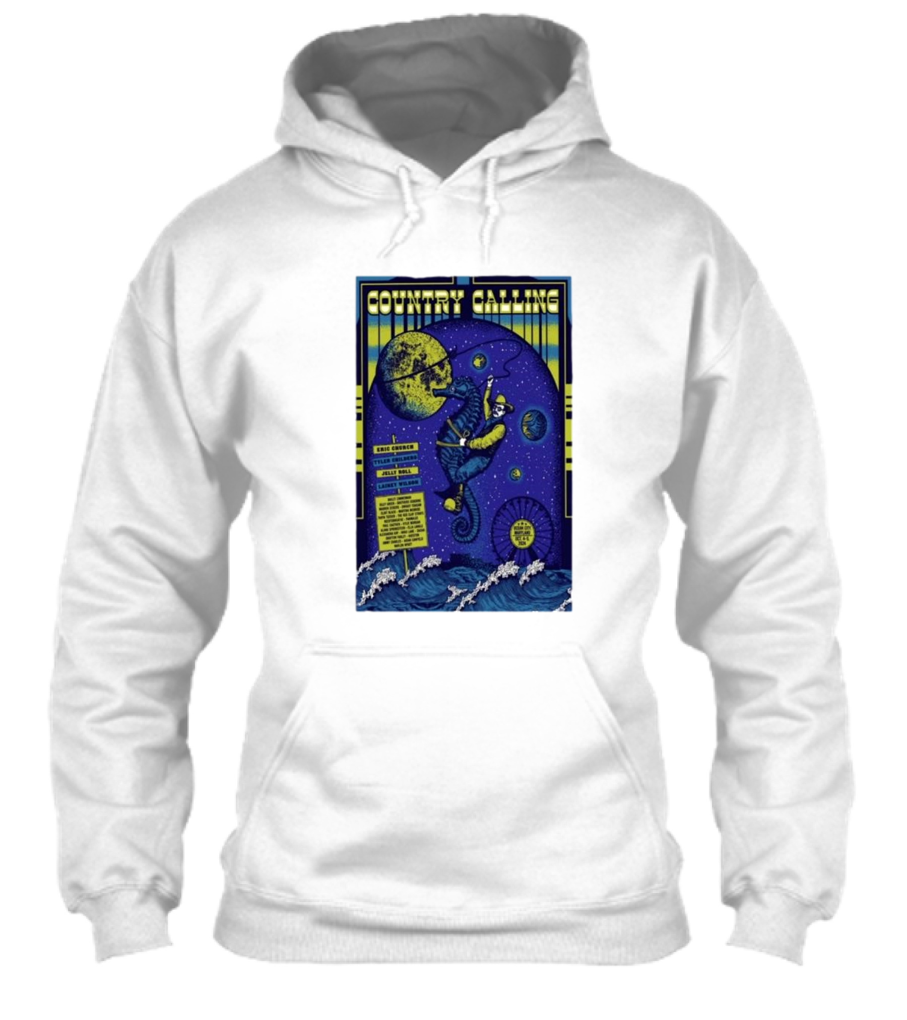 Country Calling Festival Oct 45 2024 Ocean City Md Eric Church Tyler Childers Jelly Roll Cody Jinks Albert Wilson Shirt