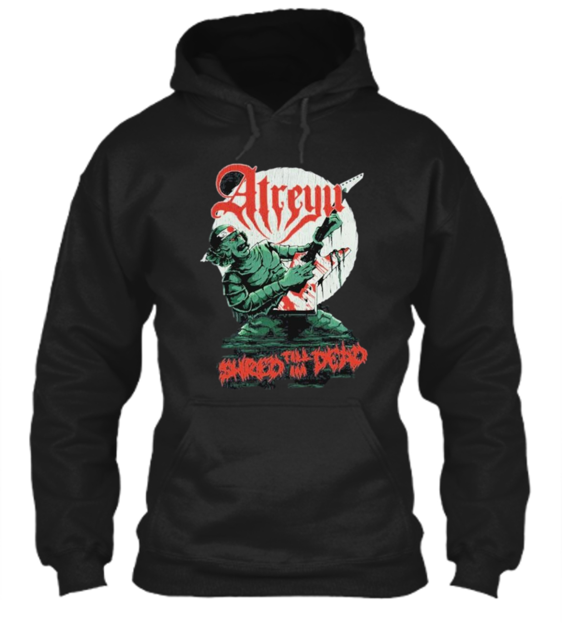 Atreyu Shred Till Im Dead Zombie Playing Guitar Shirt