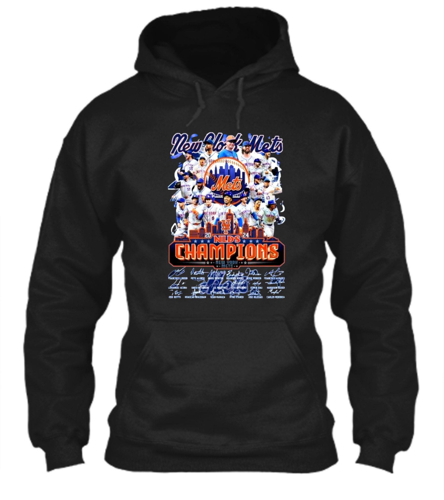 New York Mets 2024 Nlds Champions Team Signatures Shirt