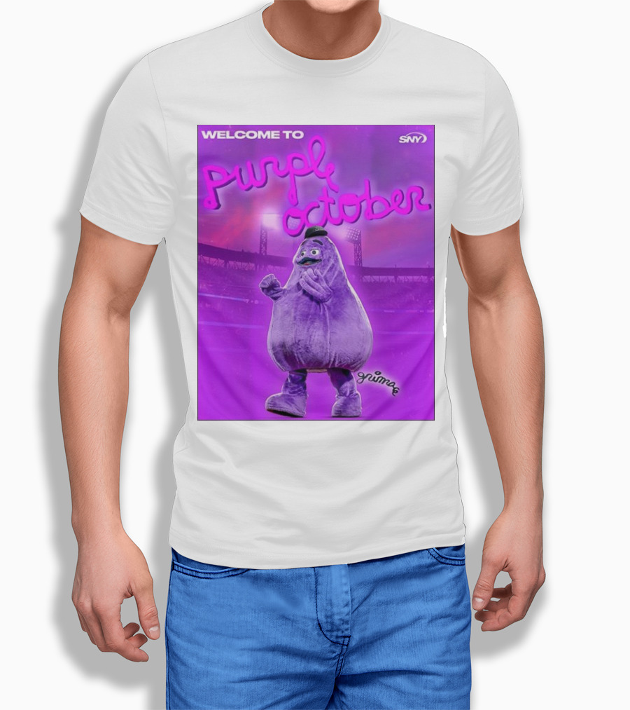 Welcome To Purple October New York Mets Grime 2024 Sny Shirt