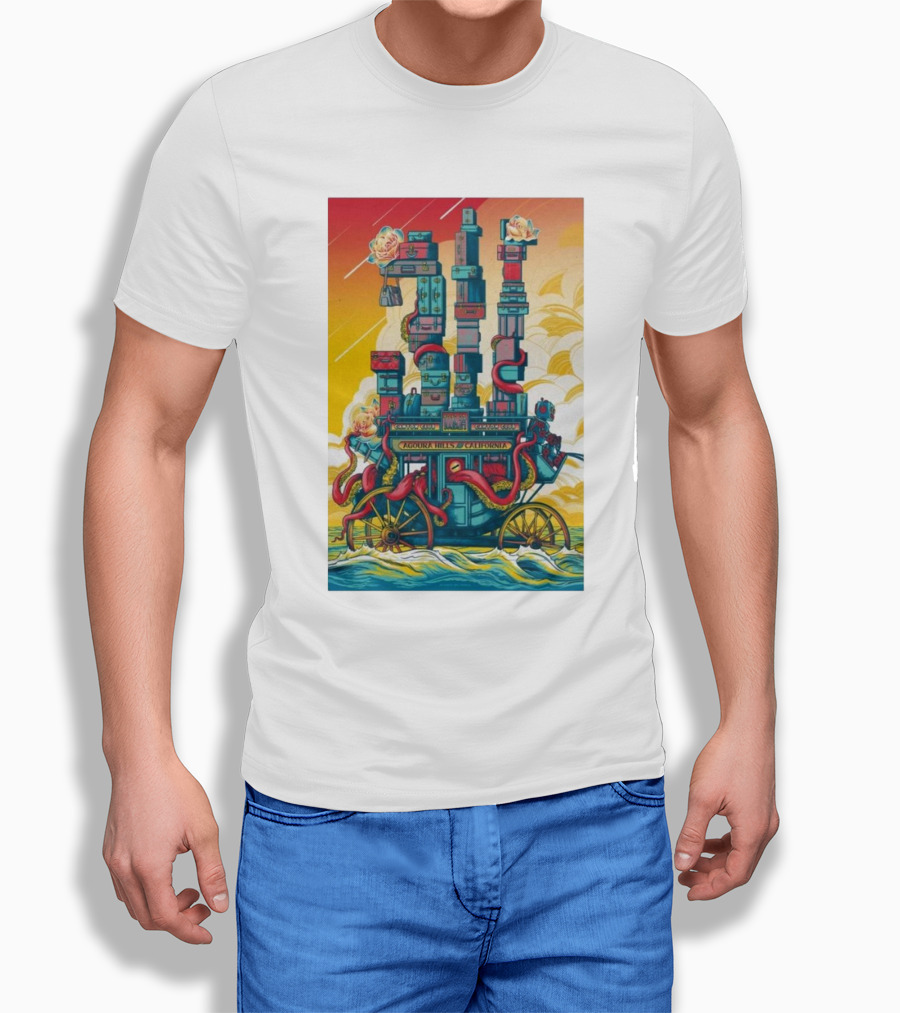 311 Oct 19 2024 Canyon Club In Agoura Hills Ca Tour Agoura Hills California Psychedelic Colorful Visuals With Roses And Octopus Tentacles Shirt