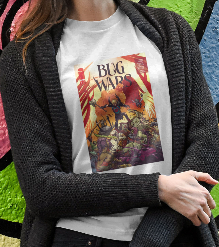 Bug Wars Image Comic New York Comic Con Featuring Jason Aaron Mahmud Asrar Matthew Wilson Becca Carey Shirt