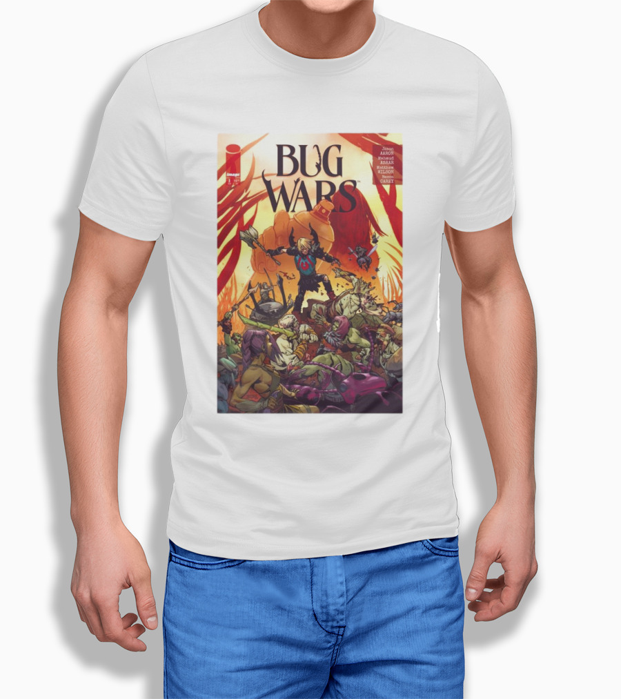 Bug Wars Image Comic New York Comic Con Featuring Jason Aaron Mahmud Asrar Matthew Wilson Becca Carey Shirt