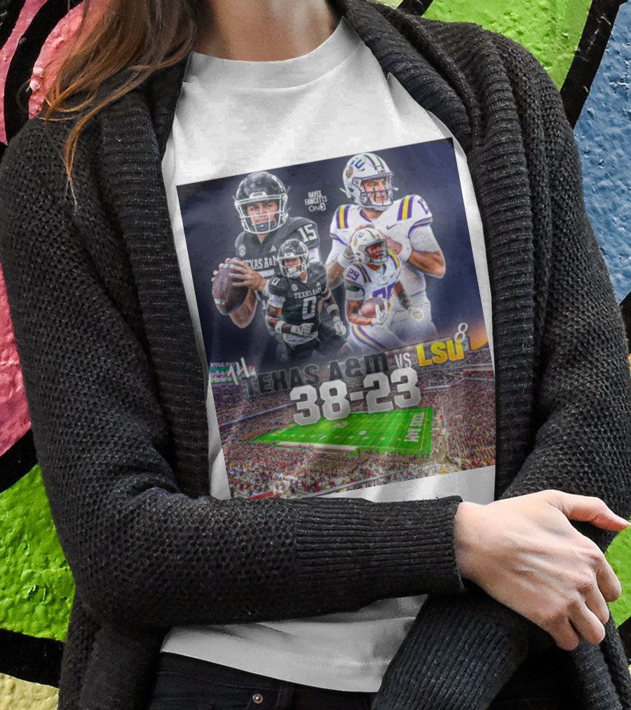 Texas Am Aggies Vs Lsu Tigers 3823 Victory Highlights Player Performances And Field Scene Shirt