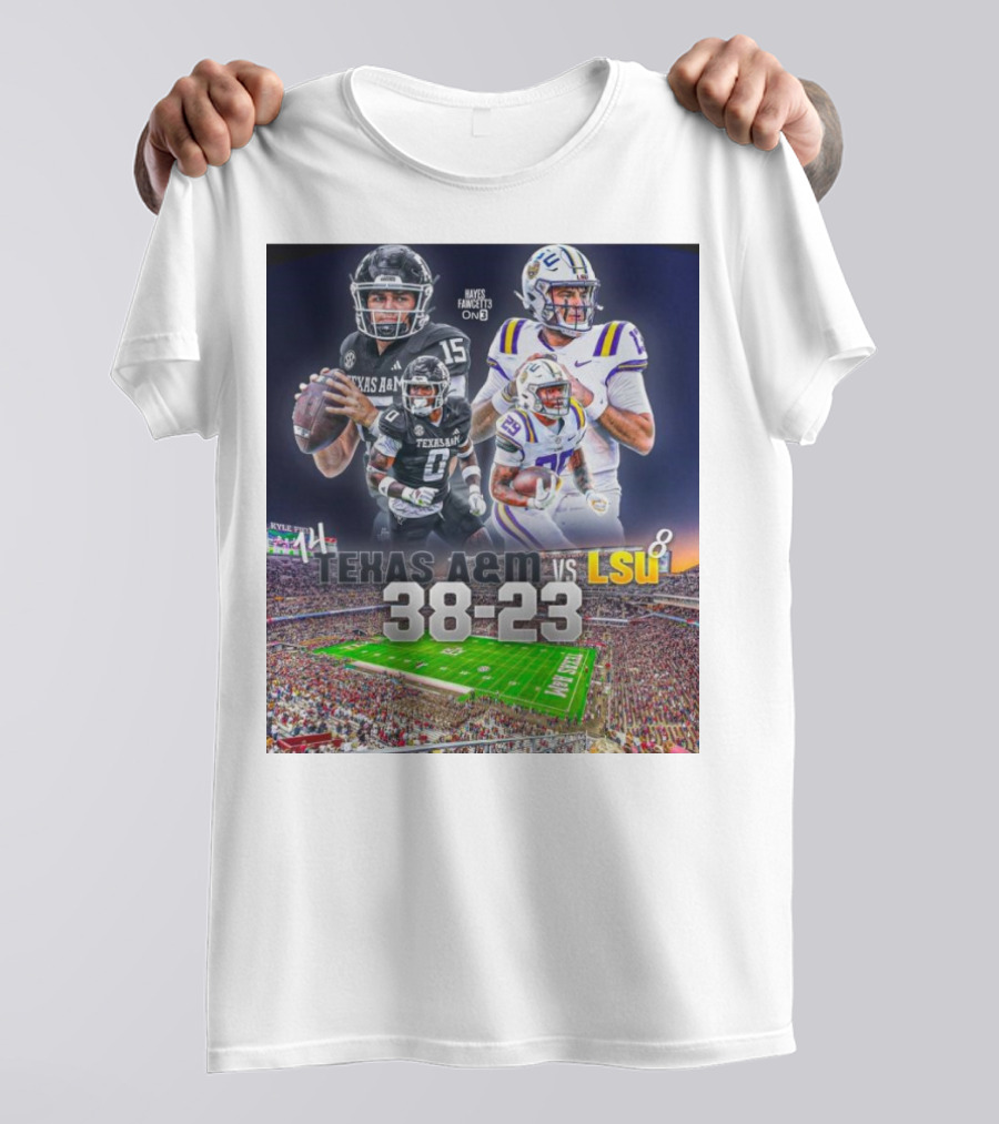 Texas Am Aggies Win 3823 Football Victory Gigem Scripted Shirt