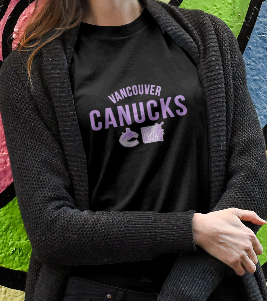 Vancouver Canucks Hockey Fights Cancer Shirt