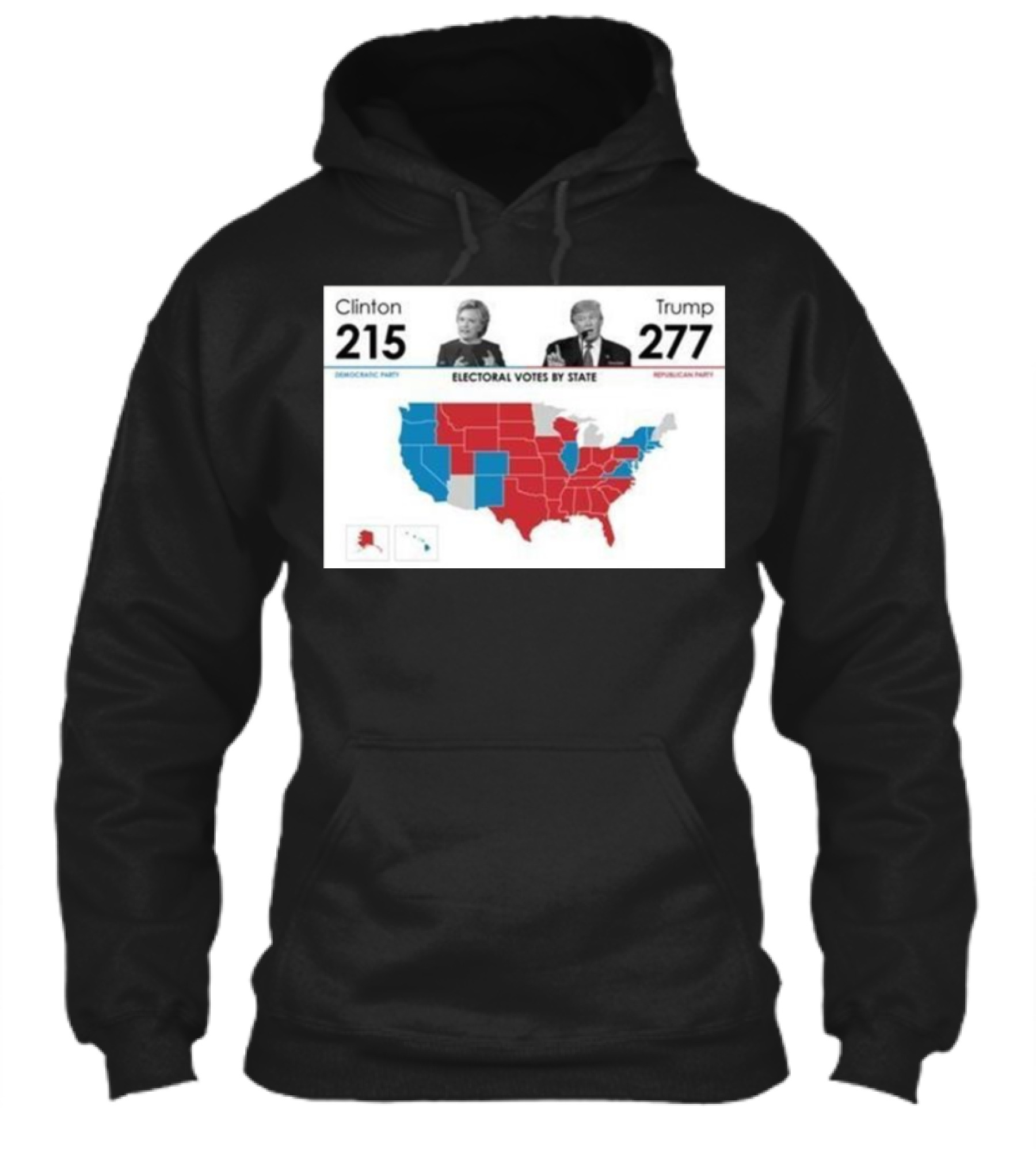 Trump 277 Electoral Votes Map Republican Victory Shirt