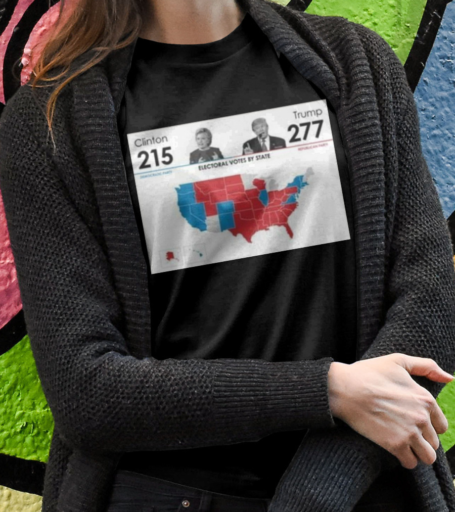 Trump 277 Electoral Votes Map Republican Victory Shirt
