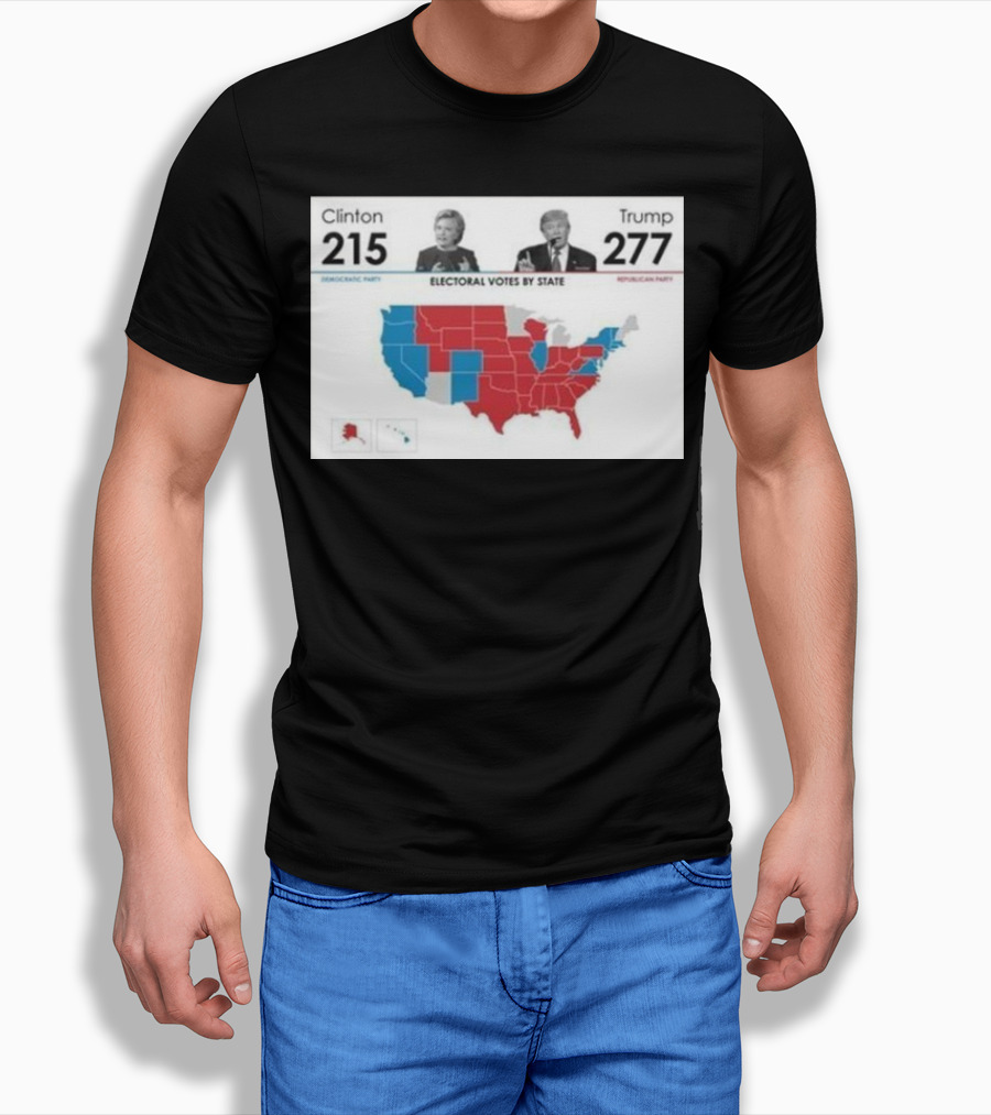 Trump 277 Electoral Votes Map Republican Victory Shirt