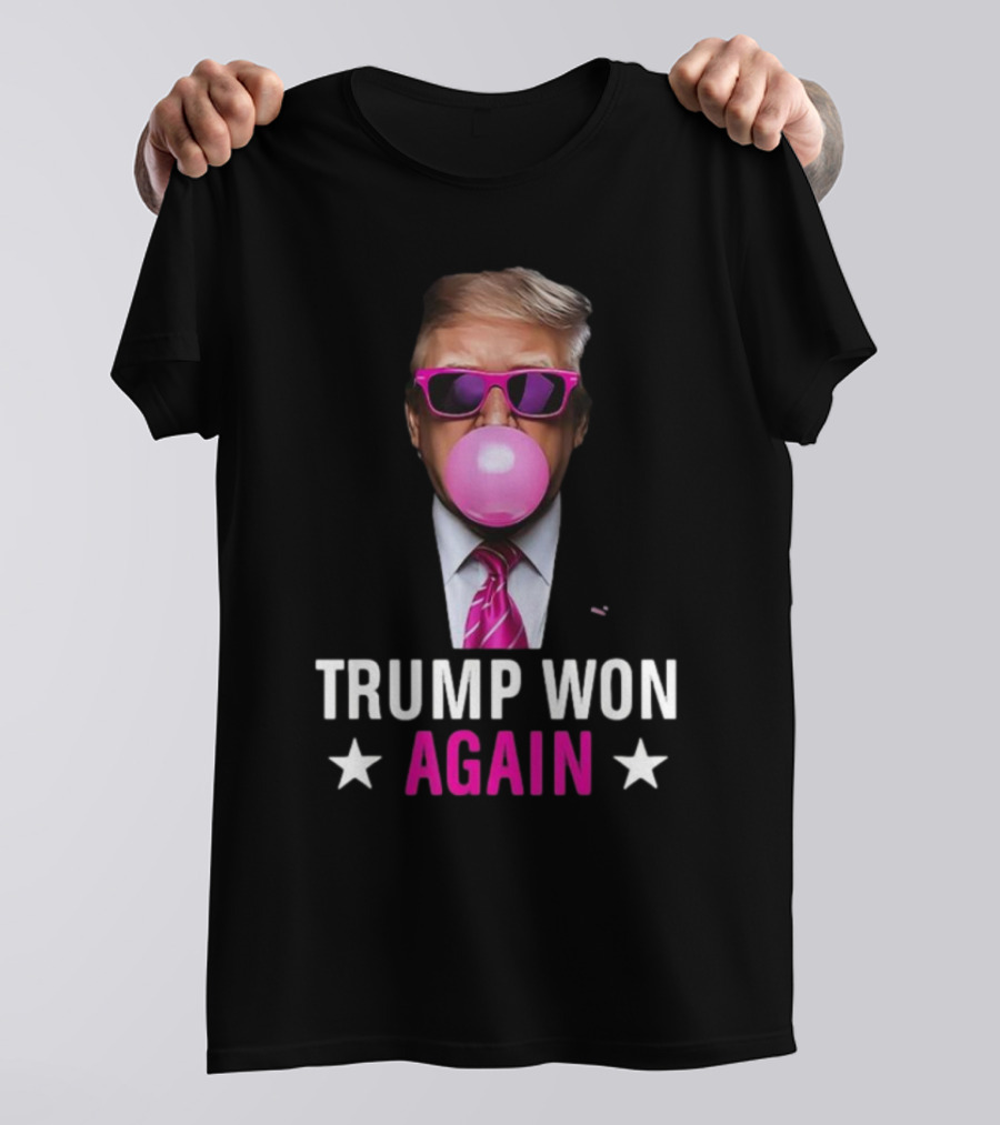 Trump Won 2024 Greatest Return In History American Flag And Champagne Shirt