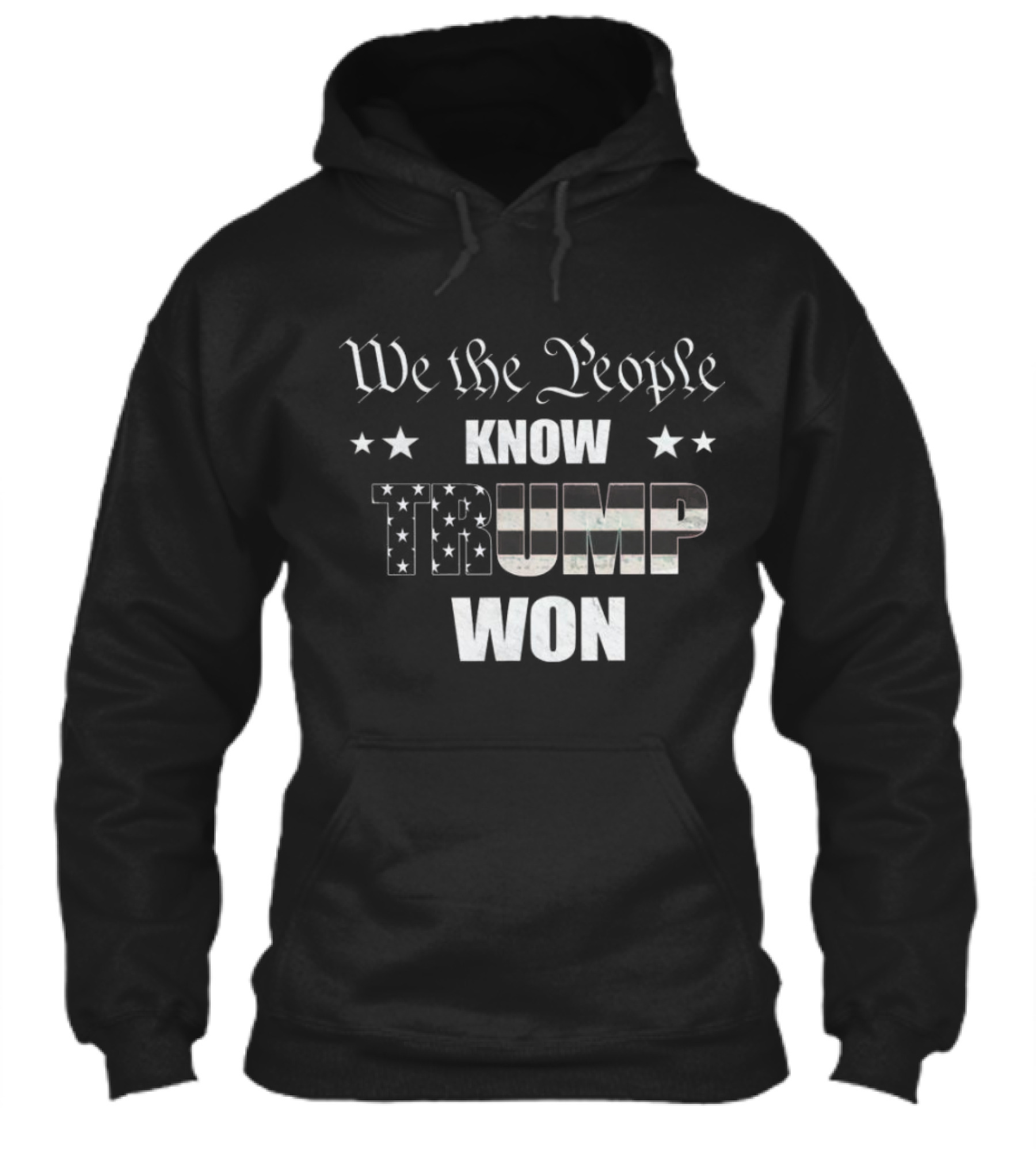 We The People Know Trump Won Usa Flag Stars Victory Election Shirt