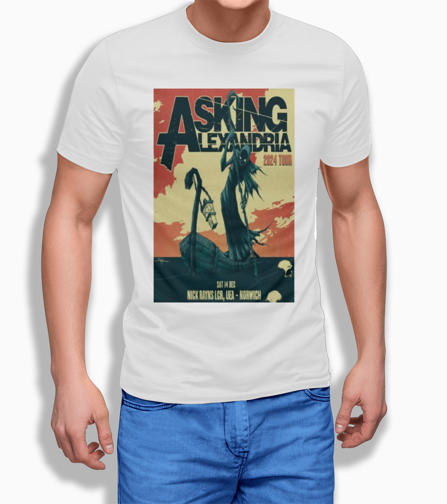 Asking Alexandria 2024 Tour Dec 14 Norwich Nick Rayns Lcr Uea Shirt