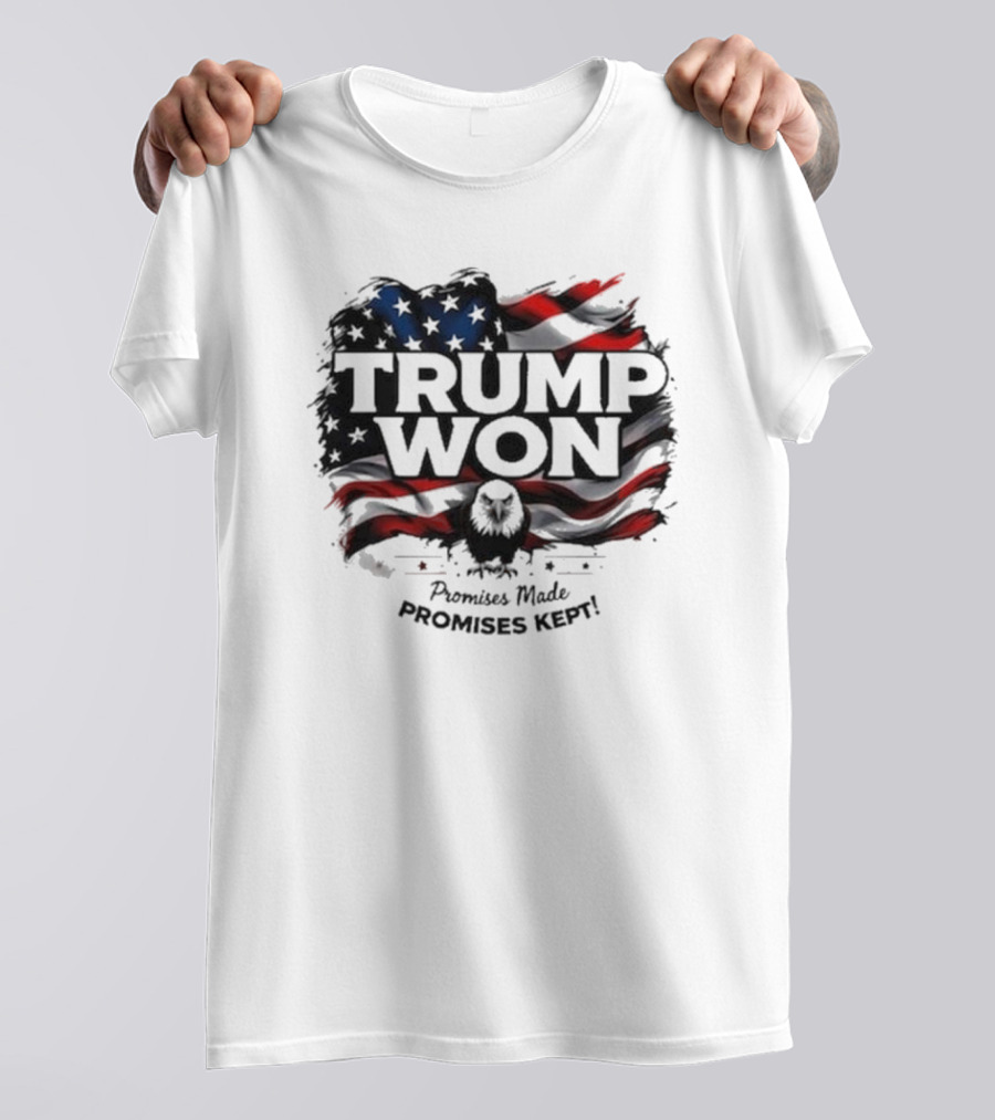 We Won 20242028 Usa Flag Trump Portrait Stars Stripes Shirt