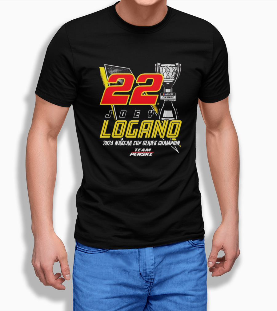 22 Joey Logano 2024 Nascar Cup Series Champion Team Penske Shirt