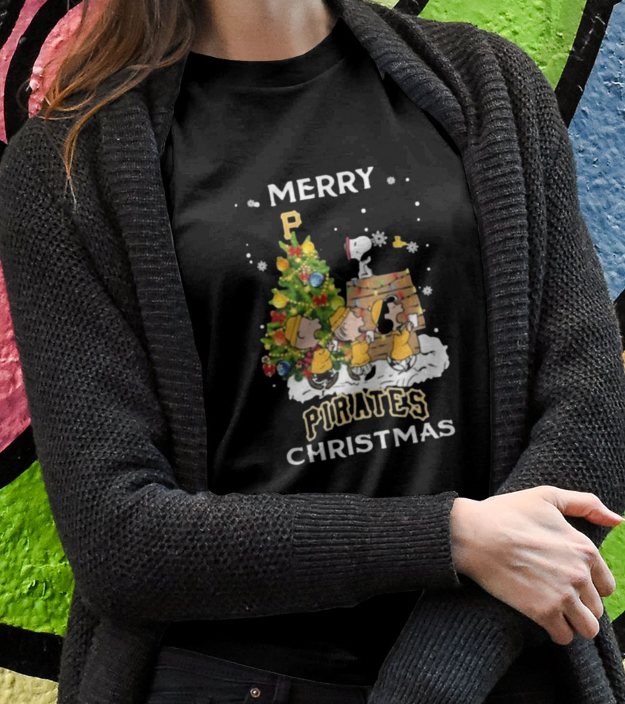 Pittsburgh Pirates X Snoopy Merry Pirates Christmas Shirt