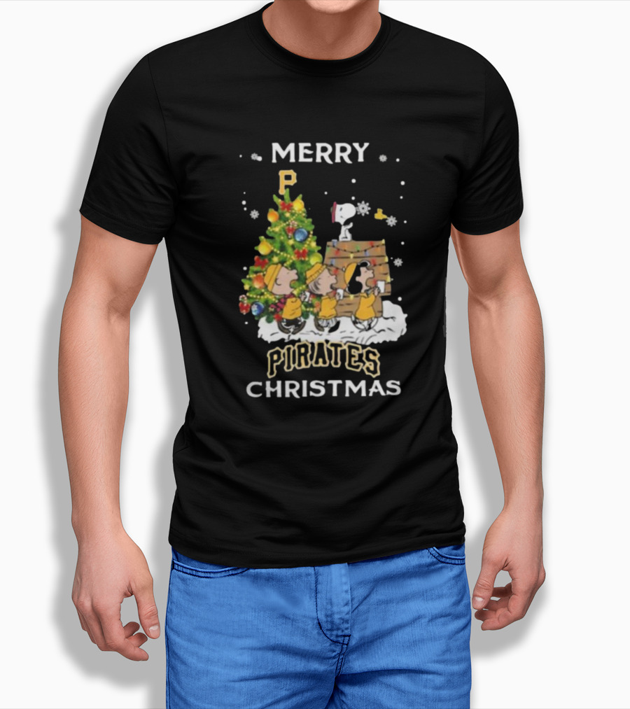 Pittsburgh Pirates X Snoopy Merry Pirates Christmas Shirt