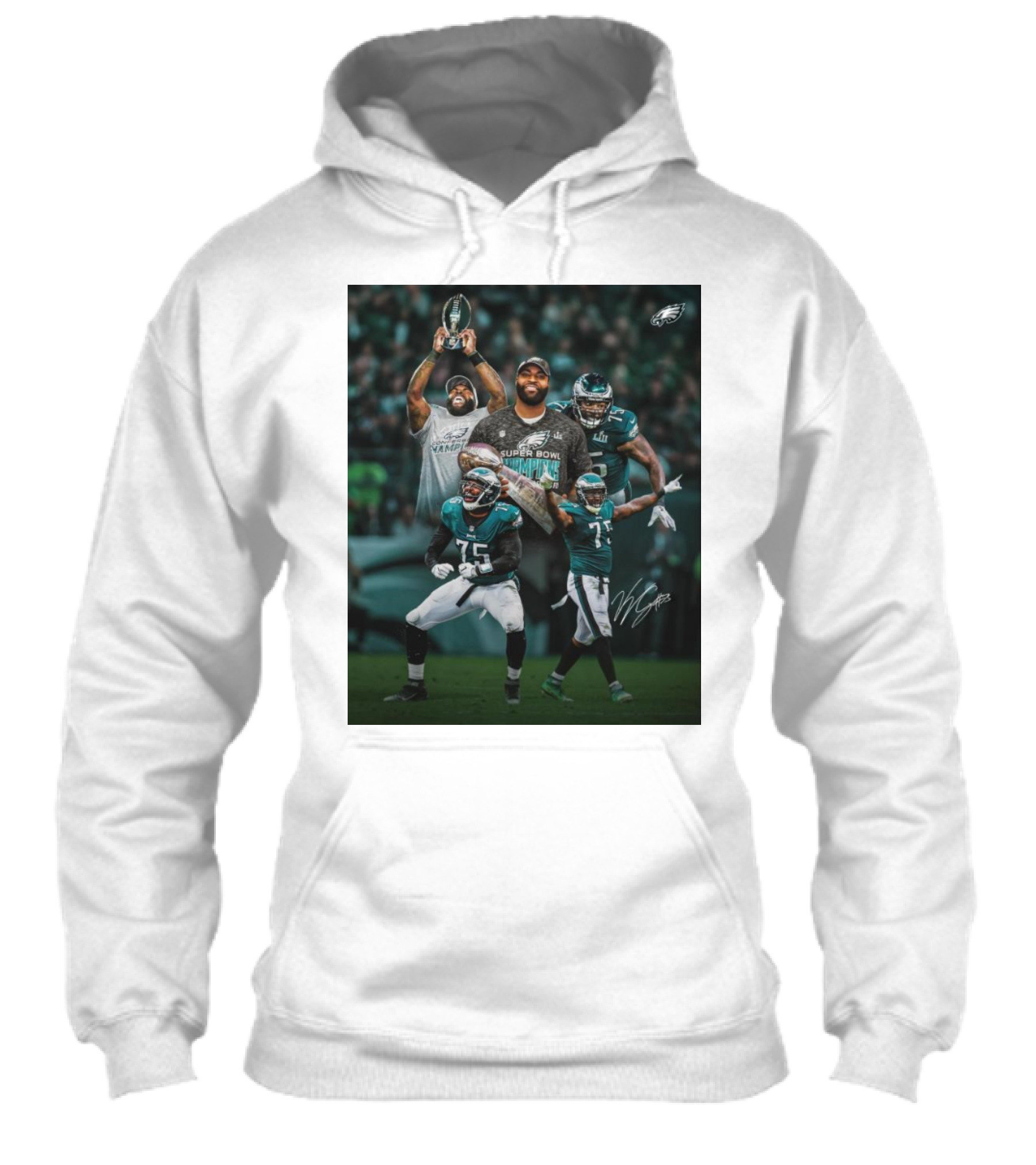Vinny Curry Philadelphia Eagles Super Bowl Champion Retirement Signature 75 Shirt