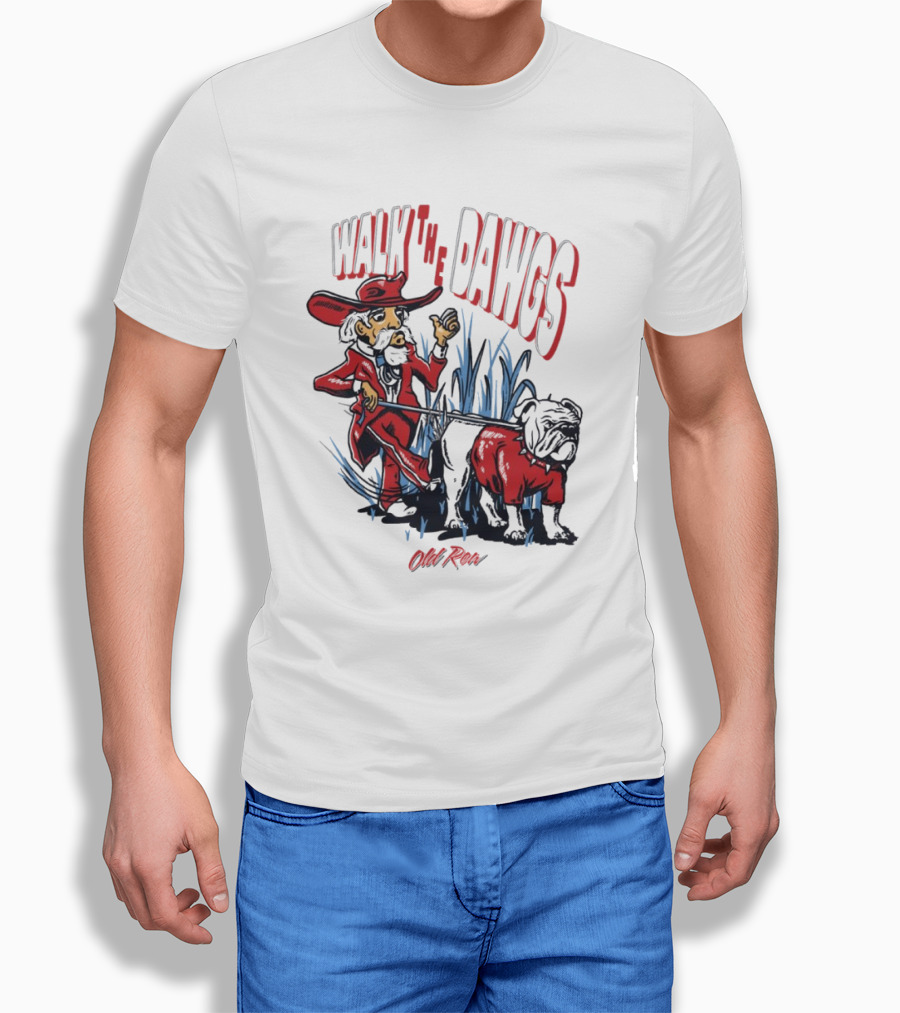 Walk The Dawgs Old Row Georgia Bulldogs Vs Ole Miss Rebels Shirt