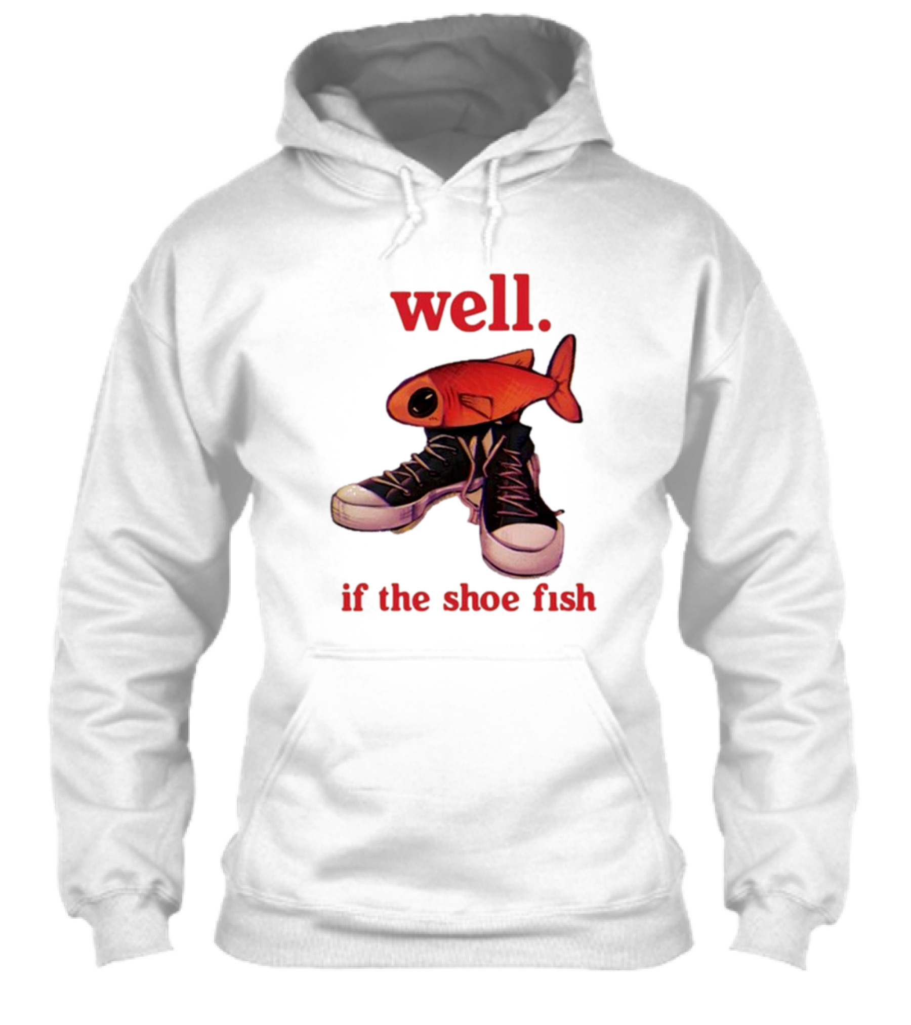 Well If The Shoe Fish Converse Sneakers And Orange Fish Shirt