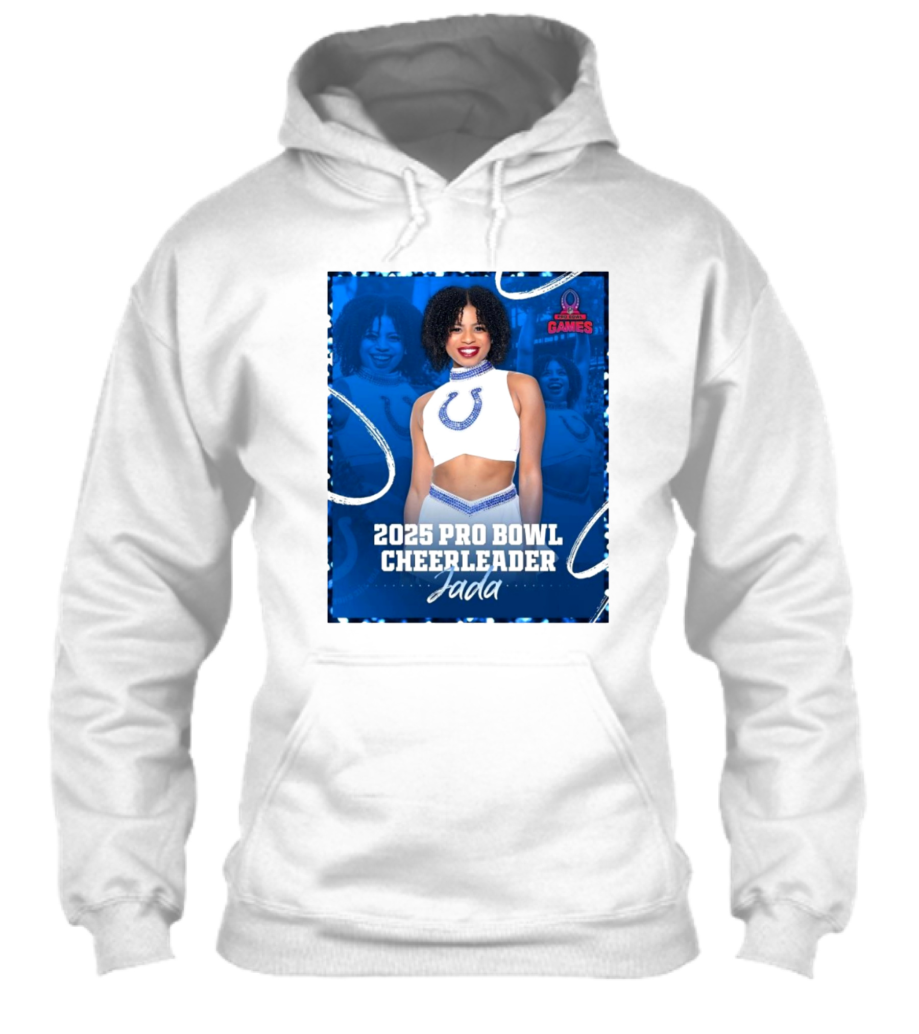 Nfl 2025 Pro Bowl Games Cheerleader Jada Colts Shirt