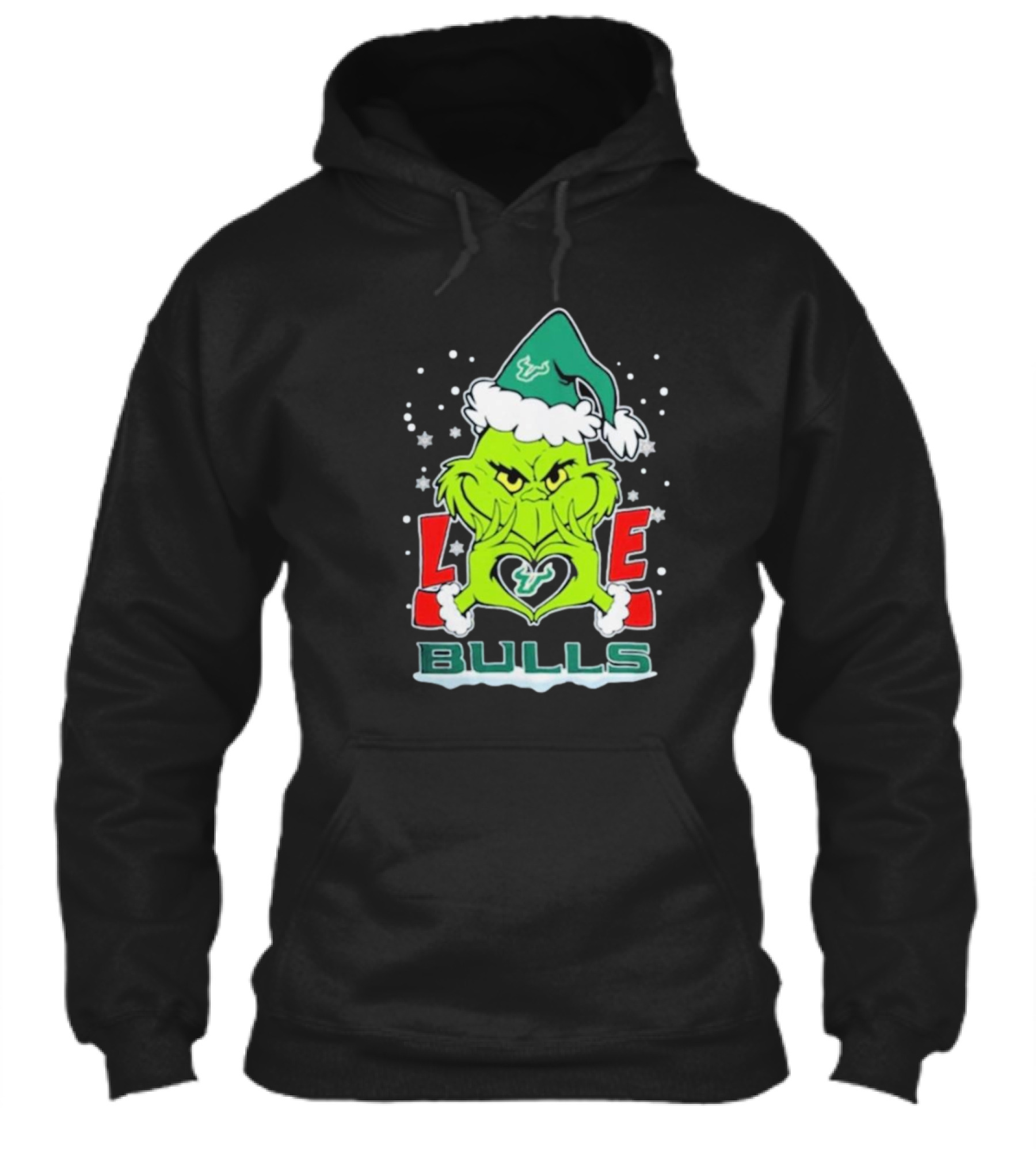 The Grinch Love Bulls South Florida 2024 Christmas Football Shirt