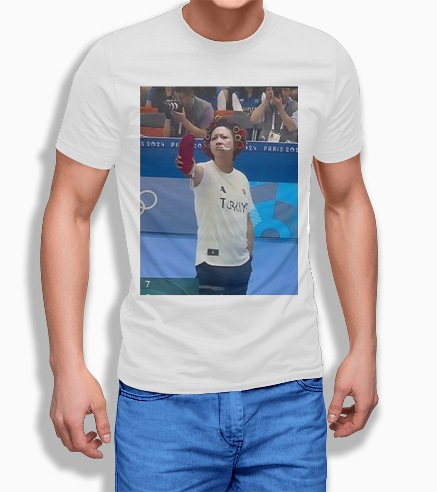 Yusuf Dikec Turkey 2024 Kung Fu Hustle Landlady Olympics Performance Shirt