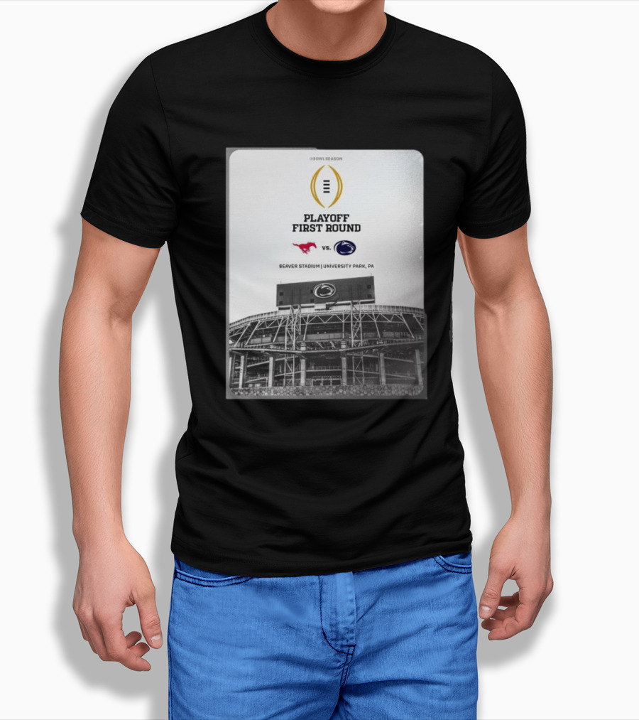 Playoff First Round Bowl Season Penn State Nittany Lions Vs Smu Mustangs Beaver Stadium University Park Pa Shirt