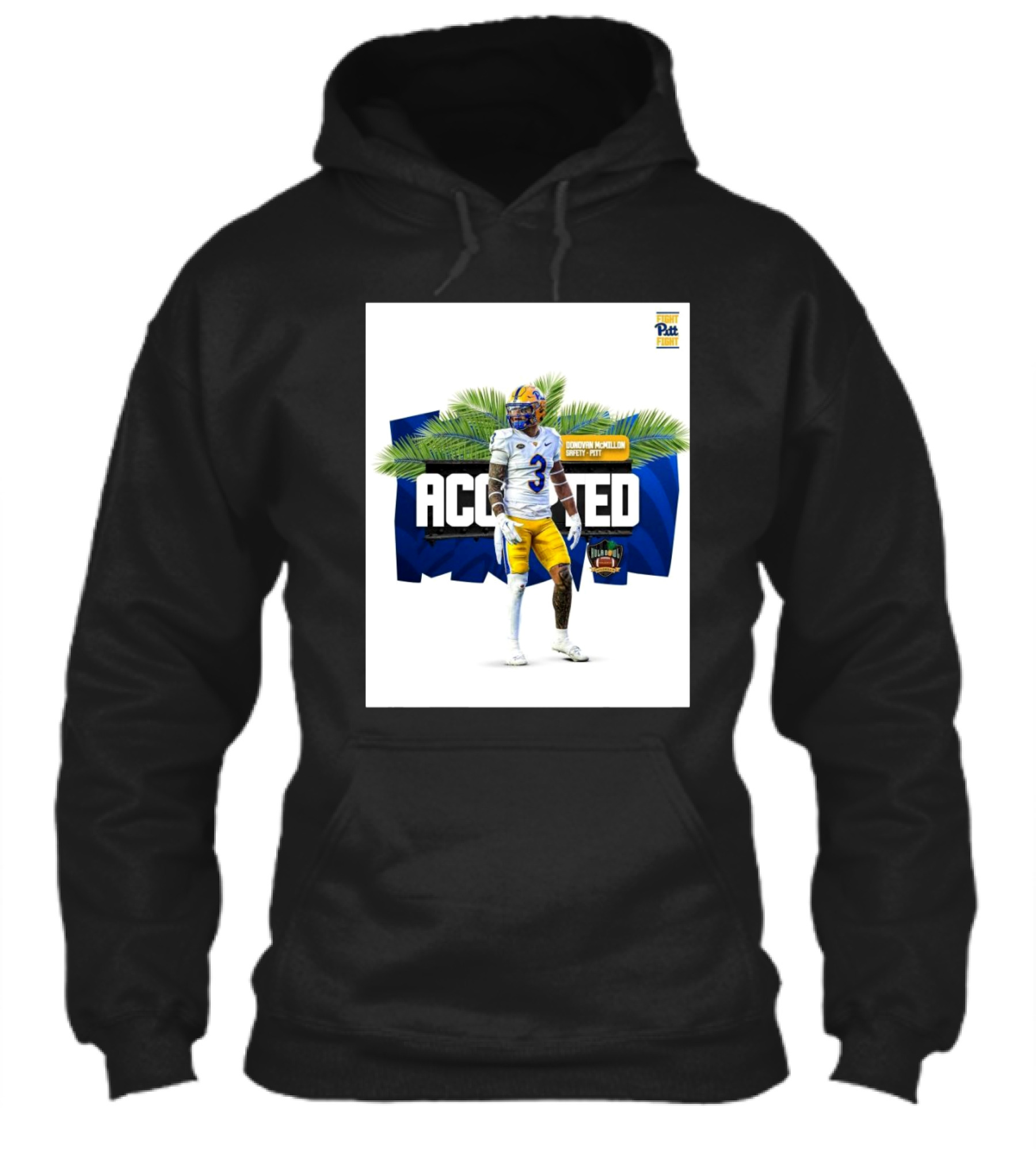 Pitt Panthers Donovan Mcmillon Safety Accepted Hula Bowl Shirt